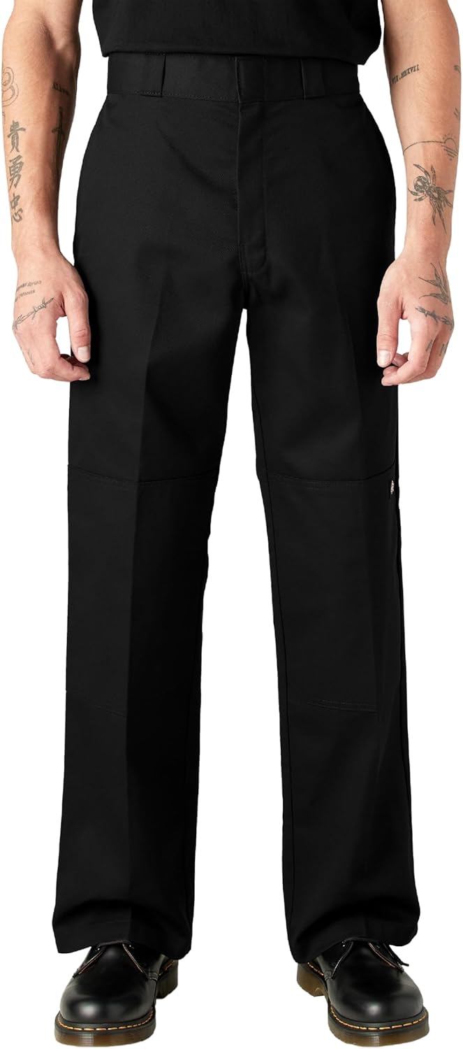 Dickies Men's Loose Fit Double Knee Work Pants for Durability