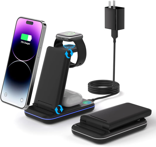 Ultimate 3-in-1 Fast Charging Station for iPhone & Apple Devices