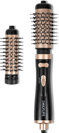 DAILYLIFE Hair Dryer Brush Spinning Rotating Hot Air Brush - 2 Brushes