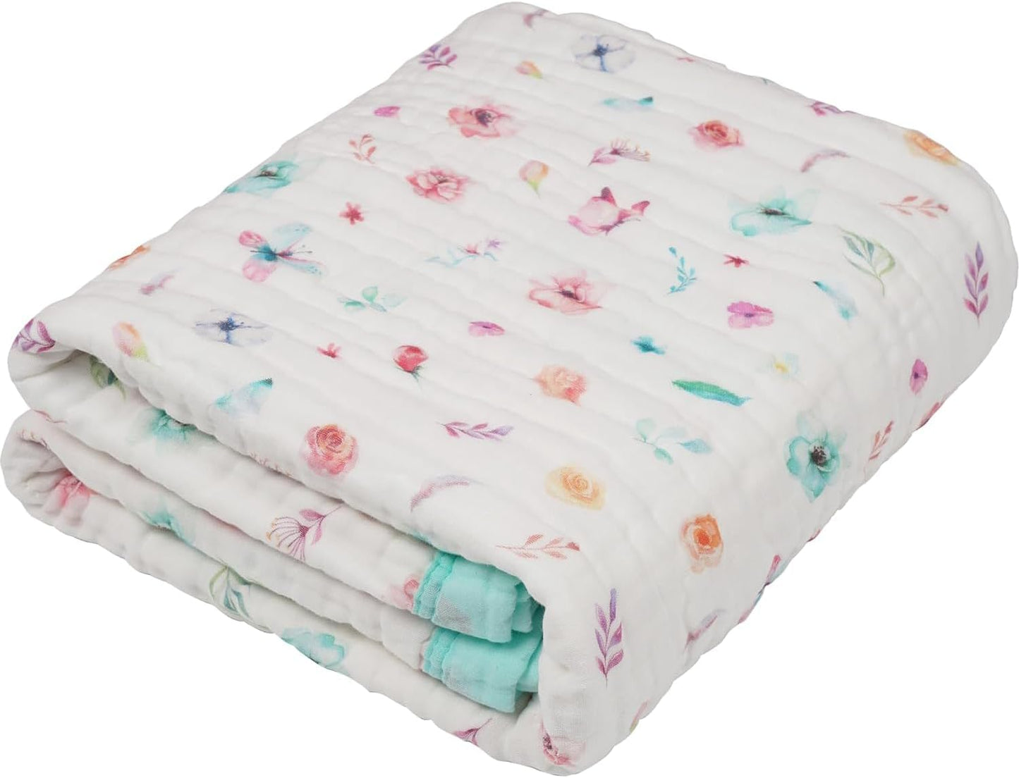 Organic Cotton Muslin Baby Blanket by Natchiketa - Soft & Cozy