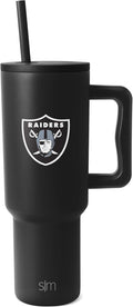 Simple Modern NFL 40oz Tumbler with Handle and Straw Lid - Raider Fan