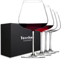 Super Large 30OZ Wine Glasses - Hand Blown Crystal Burgundy Set (Pack
