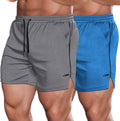 COOFANDY Men's 2 Pack Gym Workout Shorts 5 in (Style QHLZ)