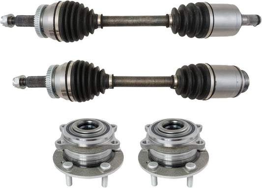 TRQ Drivetrain Kit CV Axle Shaft Assembly for Hyundai Santa Fe