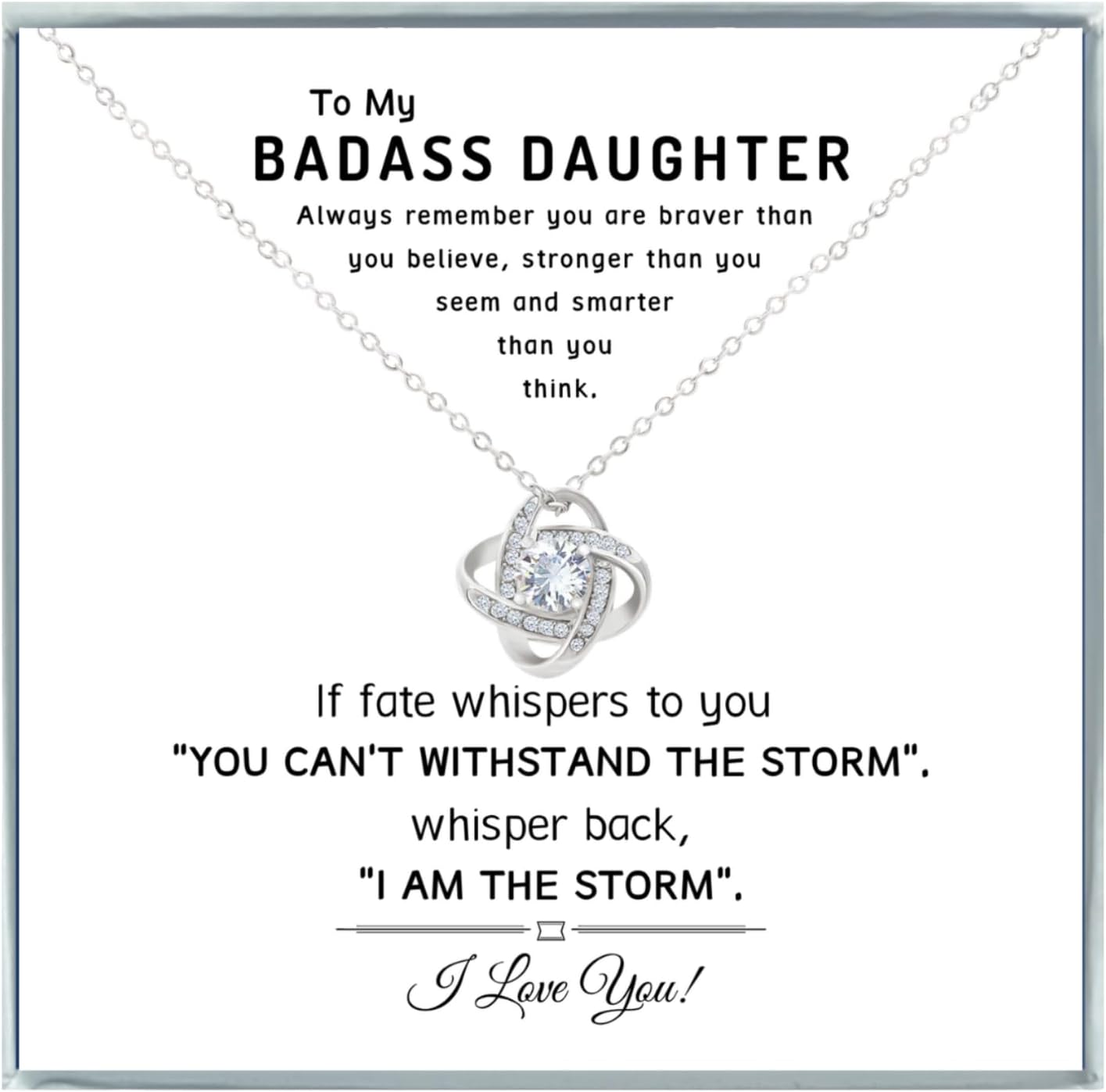To My Daughter Necklace From Dad - Heartfelt Jewelry Gift