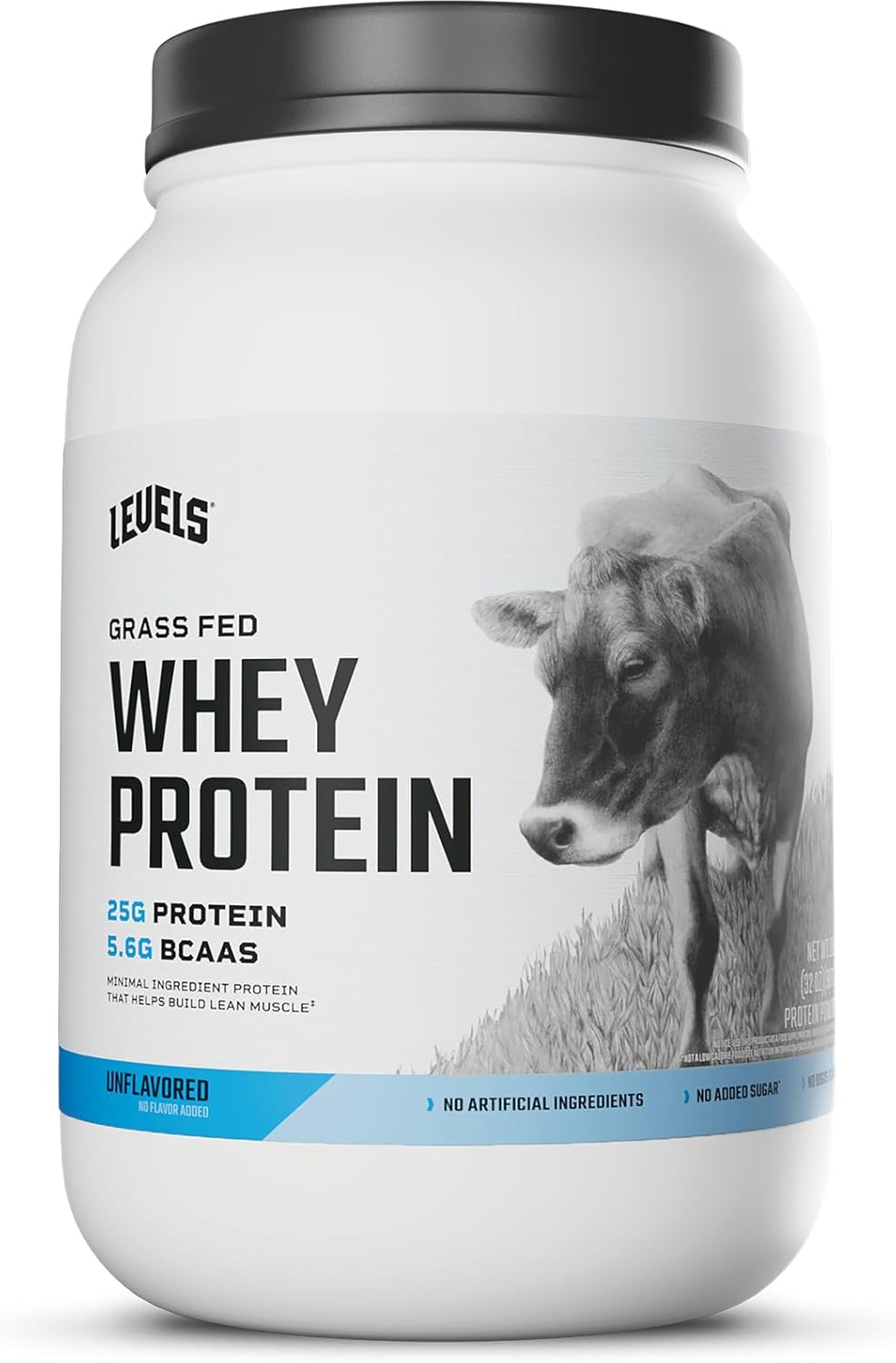 Levels Grass Fed Whey Protein Powder - Pure 25G Protein Per Scoop