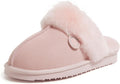 Fireside Sydney Shearling Fur Scuff Slipper - Plush Indoor/Outdoor