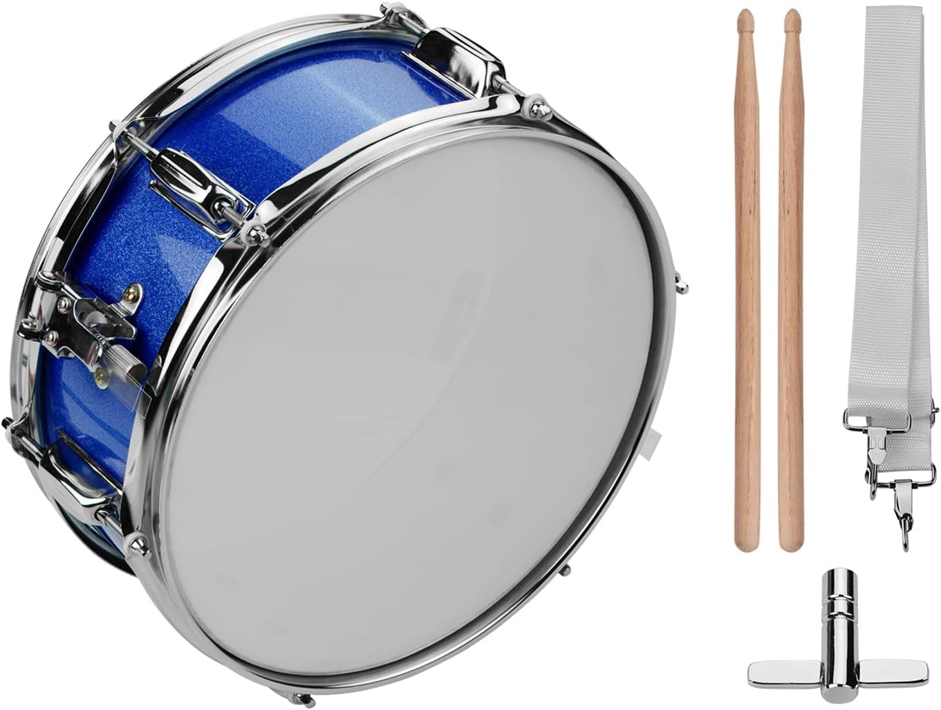 12in Snare Drum Set for Students with Drumsticks and Strap