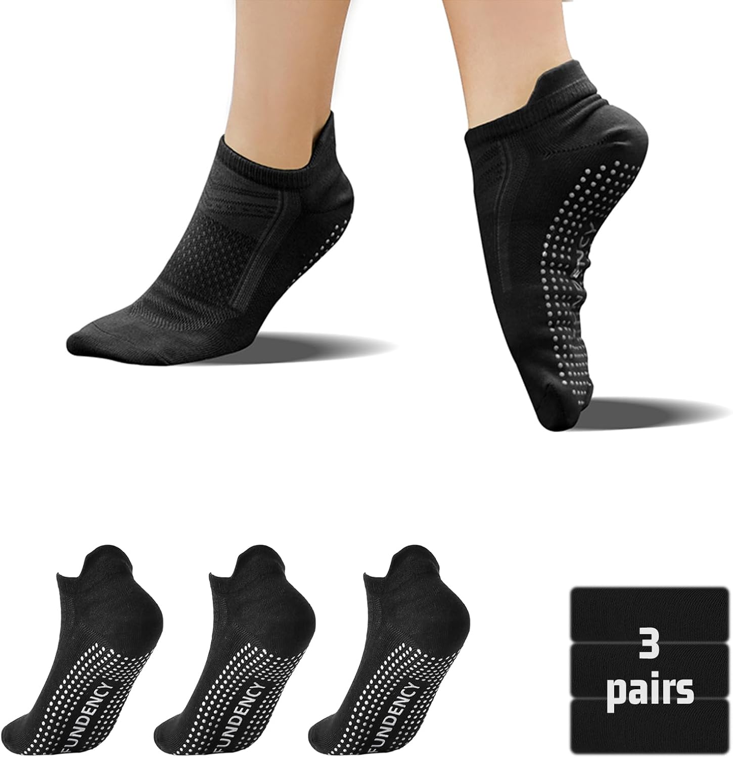 Non Slip Yoga Socks with Grips for Women