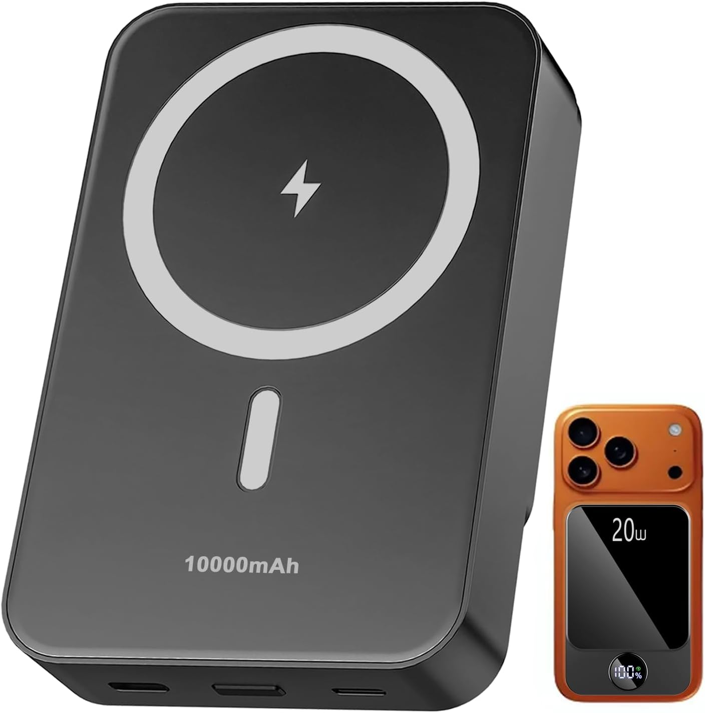 Magnetic Portable Charger 10000mAh Power Bank for iPhone 17/16/15