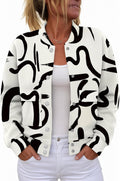 Womens Bomber Jacket Fall Winter Varsity Coat - Wrinkle-Free