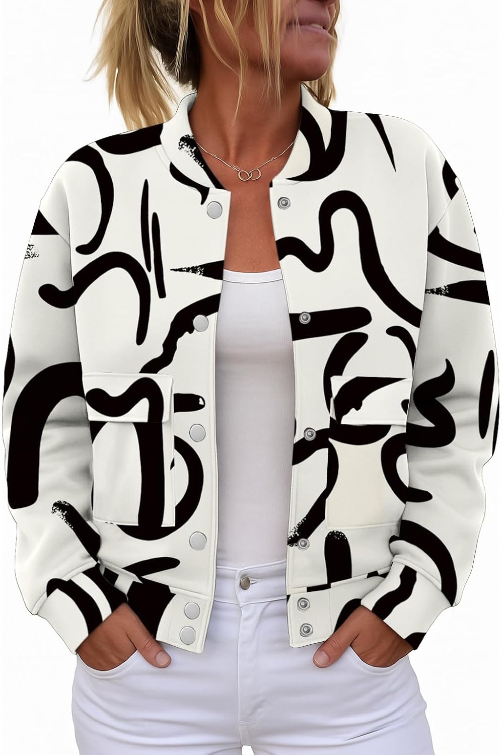 ETCYY NEW Womens Bomber Jackets for Trendy Fall Winter Style