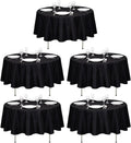 LTC LINENS 90 in Round Tablecloth 5 Pack - Wrinkle Resistant Linen
