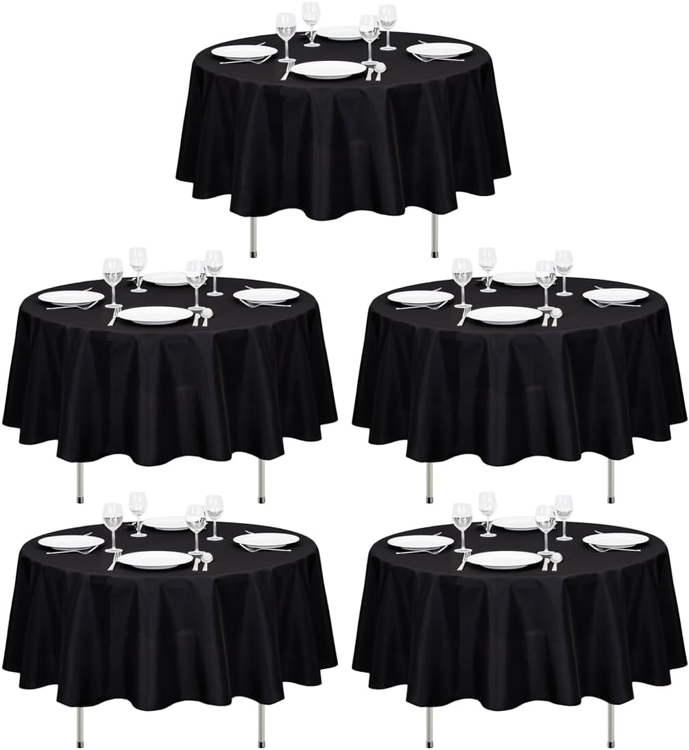 90 Inch Round Tablecloths for Elegant Events - Wrinkle Resistant