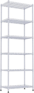 6 Wire Shelving Steel Storage Rack Adjustable Unit Shelves - Slim 63in