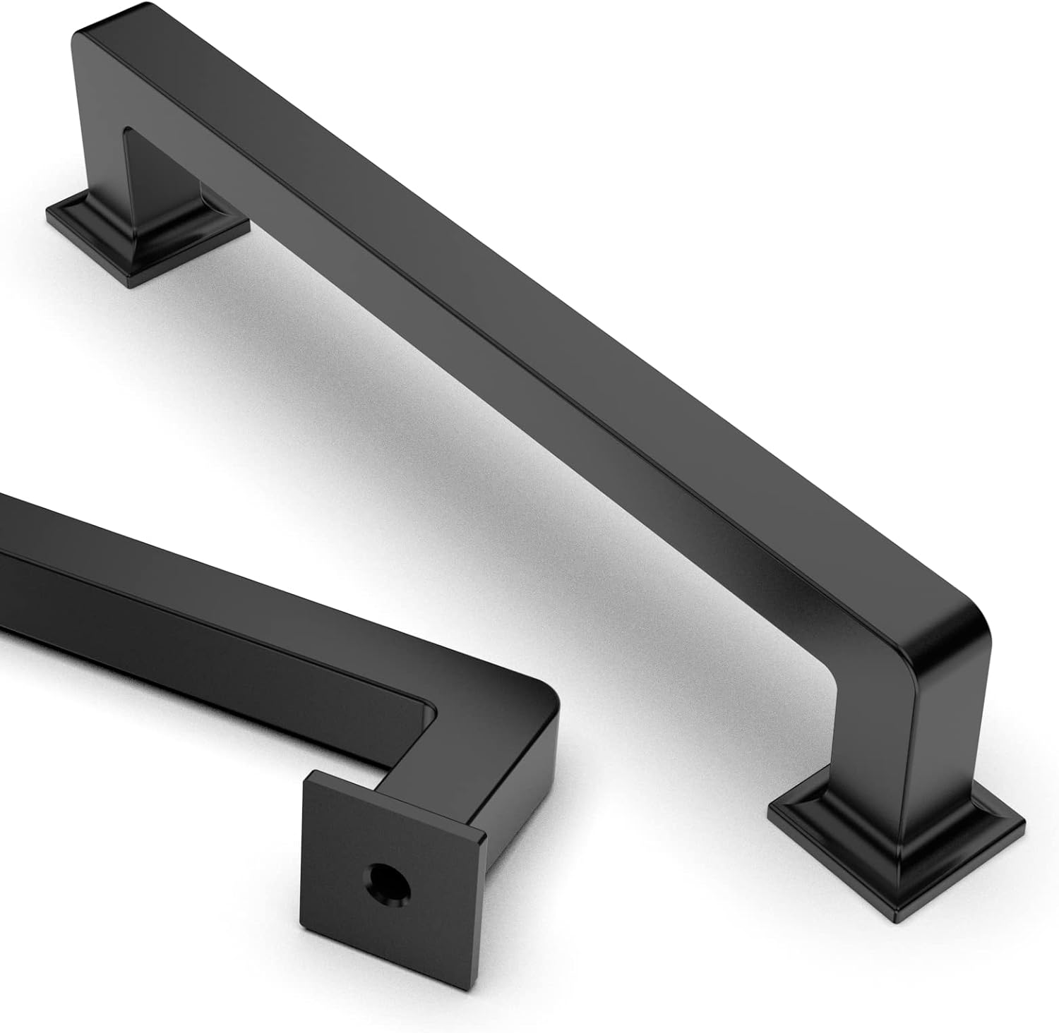 Asidrama 10 Pack 5 Inch Matte Black Kitchen Cabinet Handles