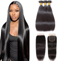 10A Straight Bundles with Closure 12 14 16 - Natural Straight Look