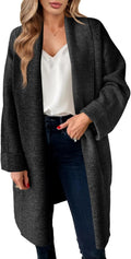 Saodimallsu Womens Long Cardigan Chunky Open Front Coatigan - Cozy