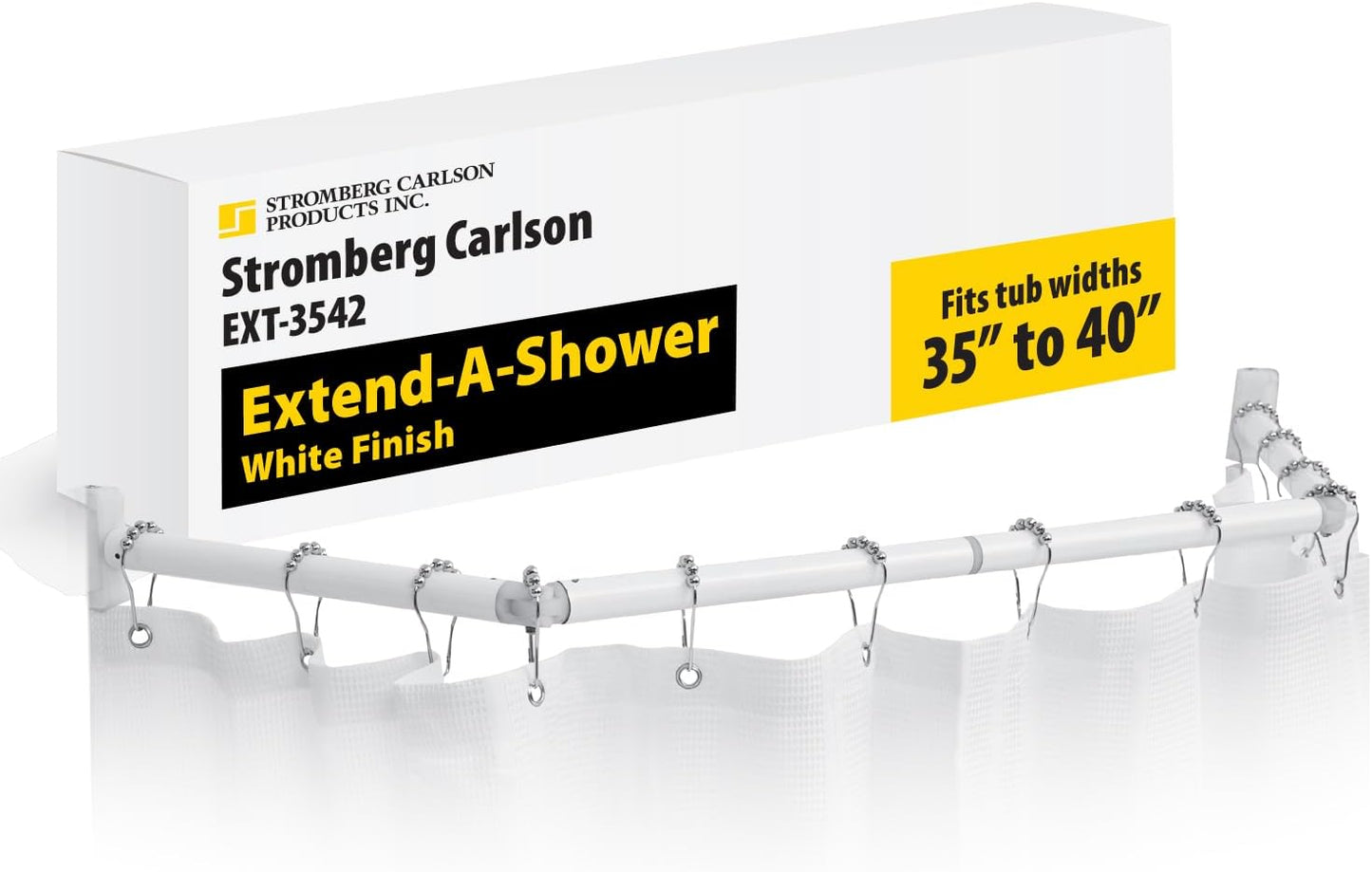 Stromberg Carlson EXT-3542 Extend-A-Shower RV Rod - Space-Saving Hinged Design