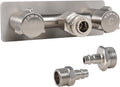 All Metal RV Exterior Quick Connect Faucet - Durable RV Shower Valve