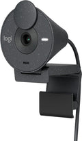 Logitech Brio 300 1080p USB-C Webcam - Clear Video for Workflows