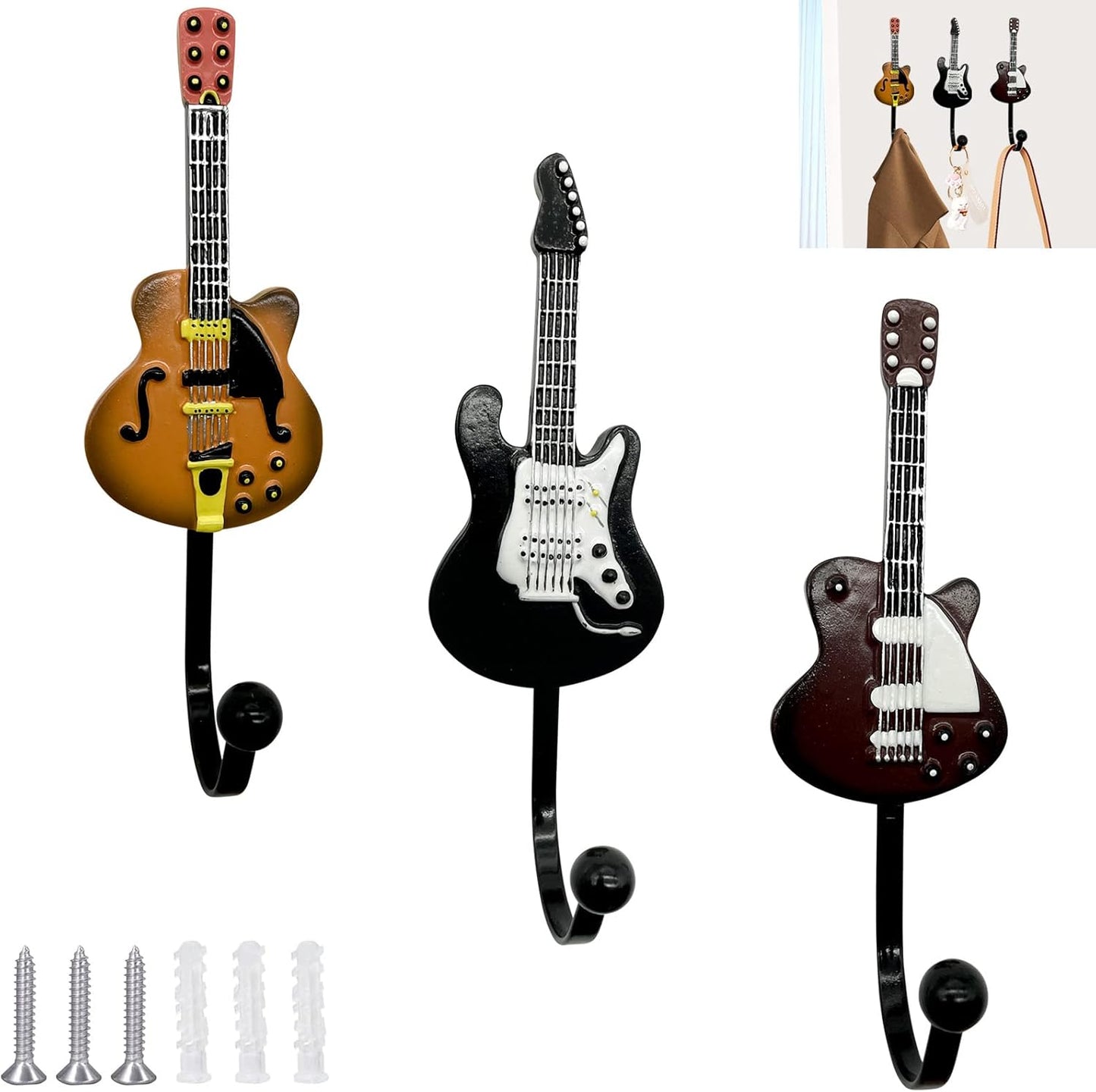 Retro Wall Hooks - Organize in Style! (Pack of 3)