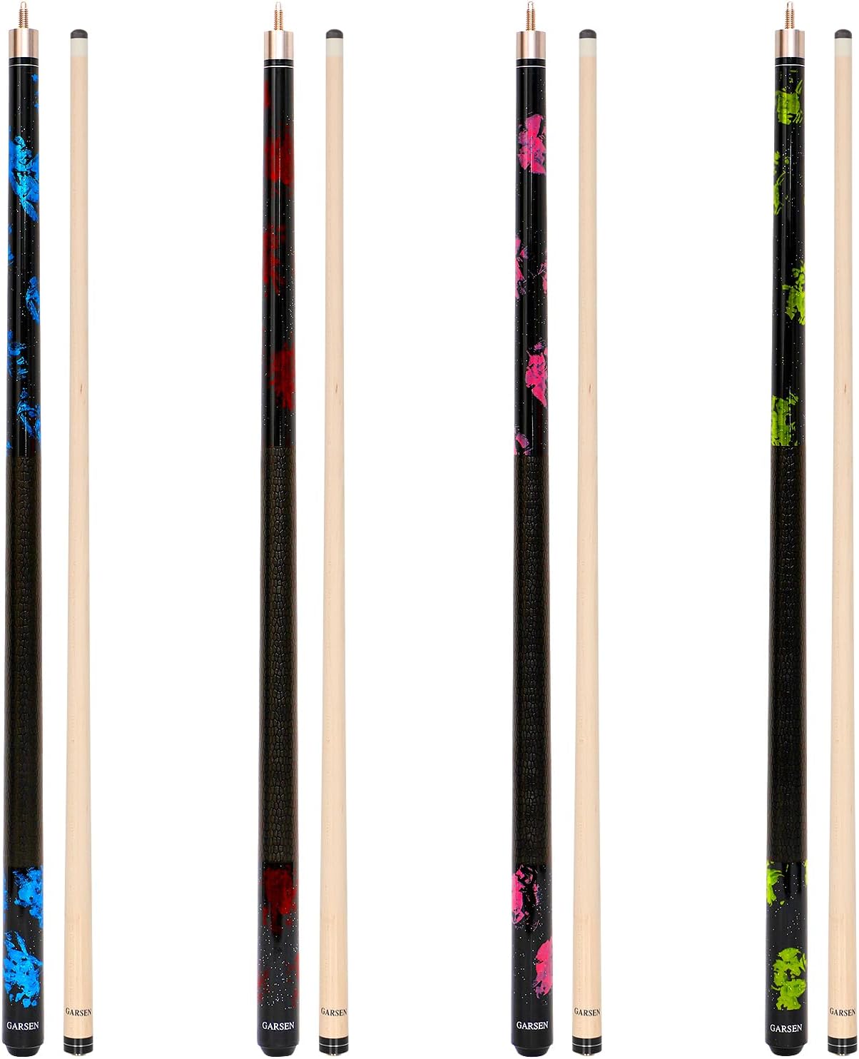 4 Pieces Pool Cue Stick Set for Billiards - Perfect for Players