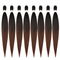 ShowCoco Easy Braid Pre Stretched Braiding Hair 42in - Ombre Black