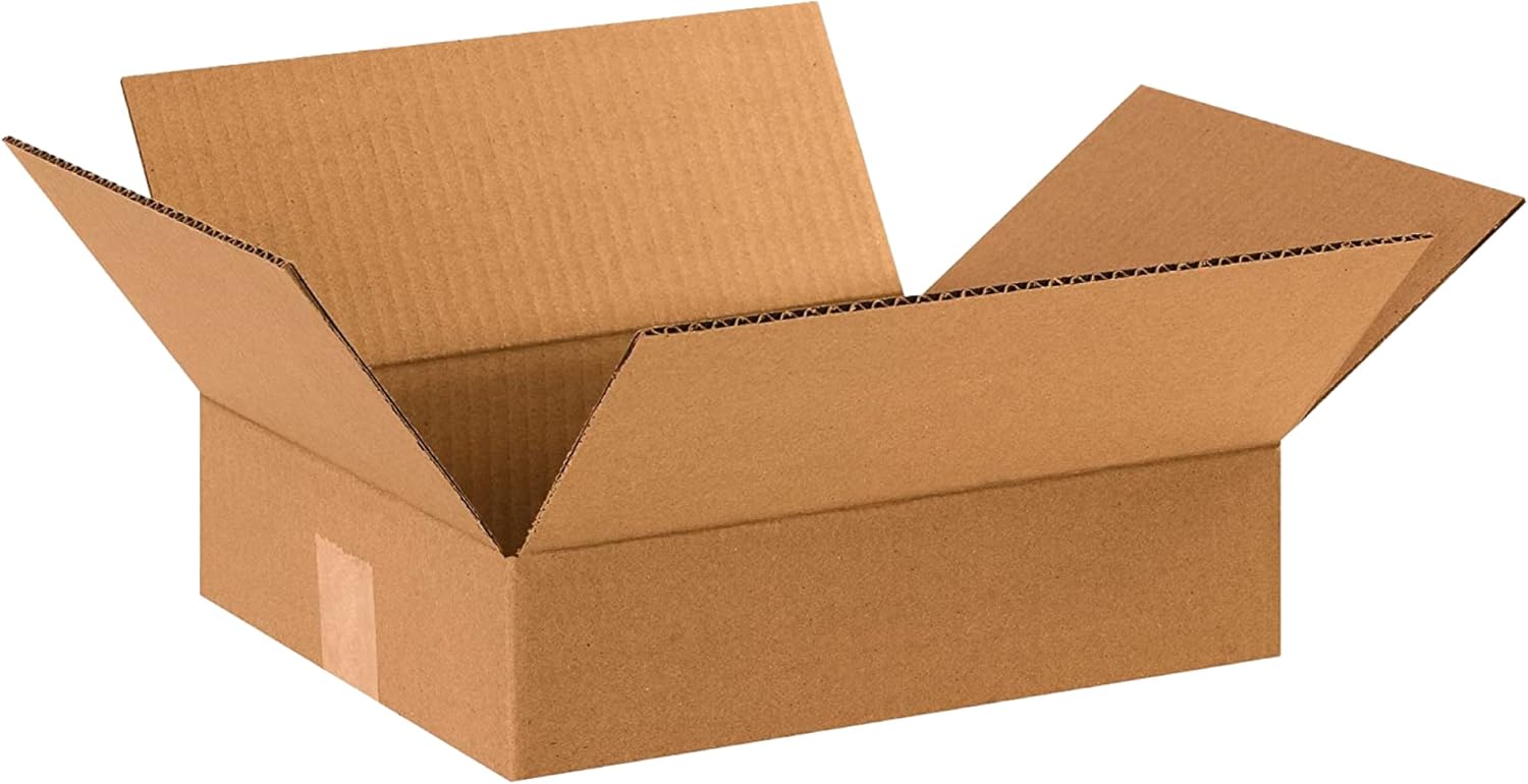 BOX USA 12 x 10 x 3 Corrugated Cardboard Boxes for Shipping