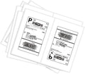 BESTEASY 1000 Round Corner Half Sheet Shipping Labels - Durable, Laser