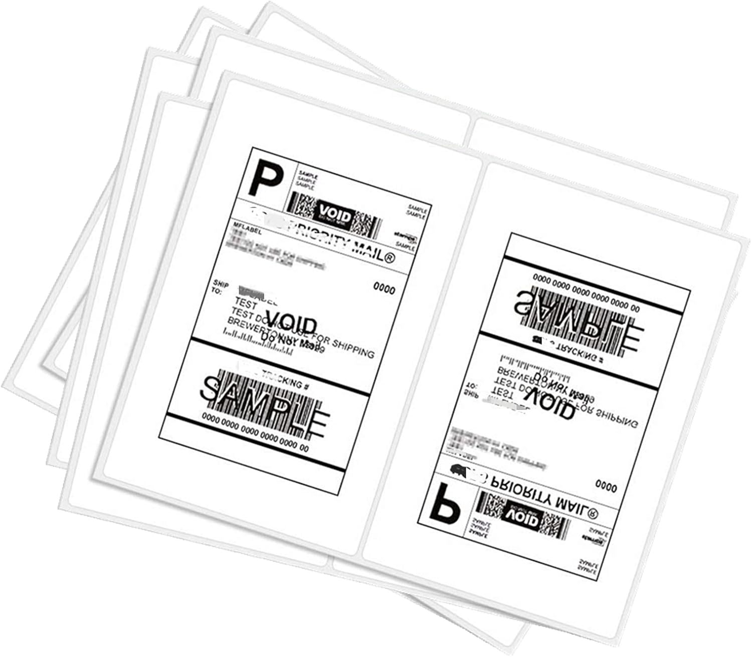 BESTEASY 1000 Round Corner Half Sheet Self Adhesive Labels