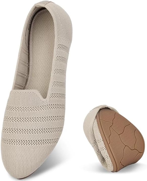 Puxowe Flats for Women: Comfortable Round Toe Ballet Shoes