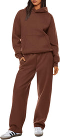 XIEERDUO Womens 2 Piece Sweatsuit Set - Cozy Oversized Tracksuit