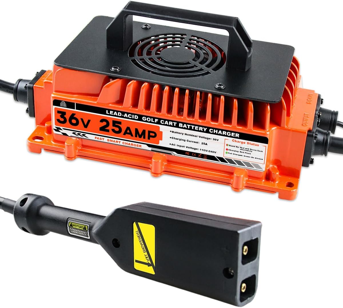 ESTSVN 36V Golf Cart Charger: Rapid 25A Charging Power!