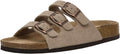 Cushionaire Women's Lela Cork Footbed Sandal - Suede-Lined Comfort