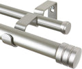 TONIAL 1 in Double Curtain Rod 36 to 72 in - Heavy Duty Decorative Rod