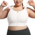 High Impact Sports Bras for Women Adjustable Zip Front Plus Size VFUS