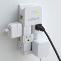 On-Wall Surge Protector with 6 Pivoting Outlets - Low Profile 1080J