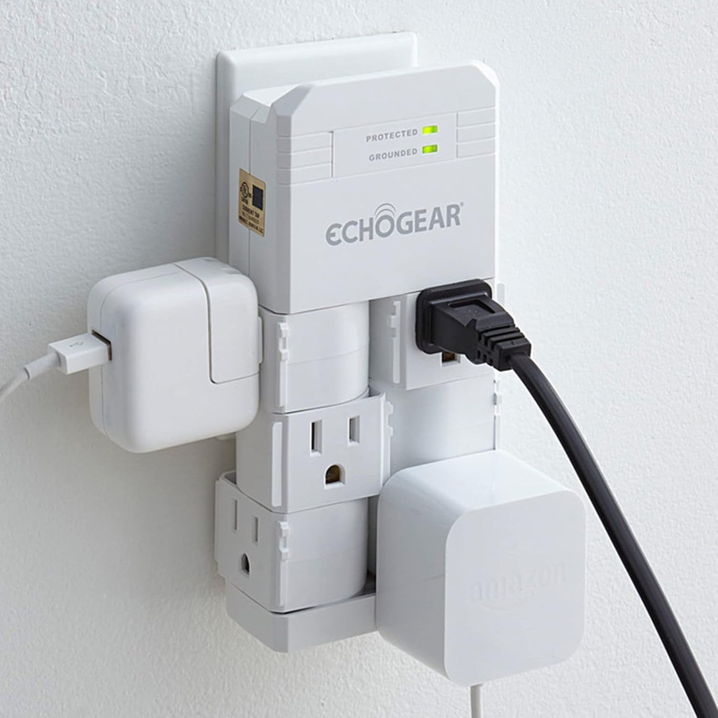 ECHOGEAR On-Wall Surge Protector - 1080 Joules Surge Protection