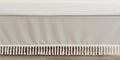 Boho Crib Bed Skirt Solid Taupe Linen Blend - Tailored Tassel Trim