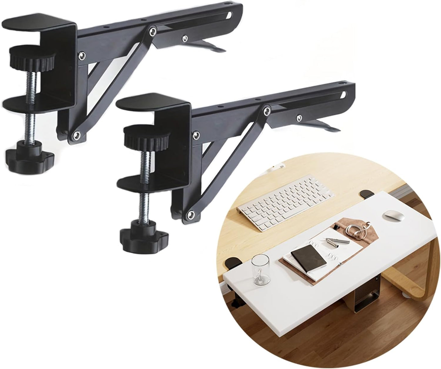 Adjustable Desk Keyboard Tray for Ergonomic Support