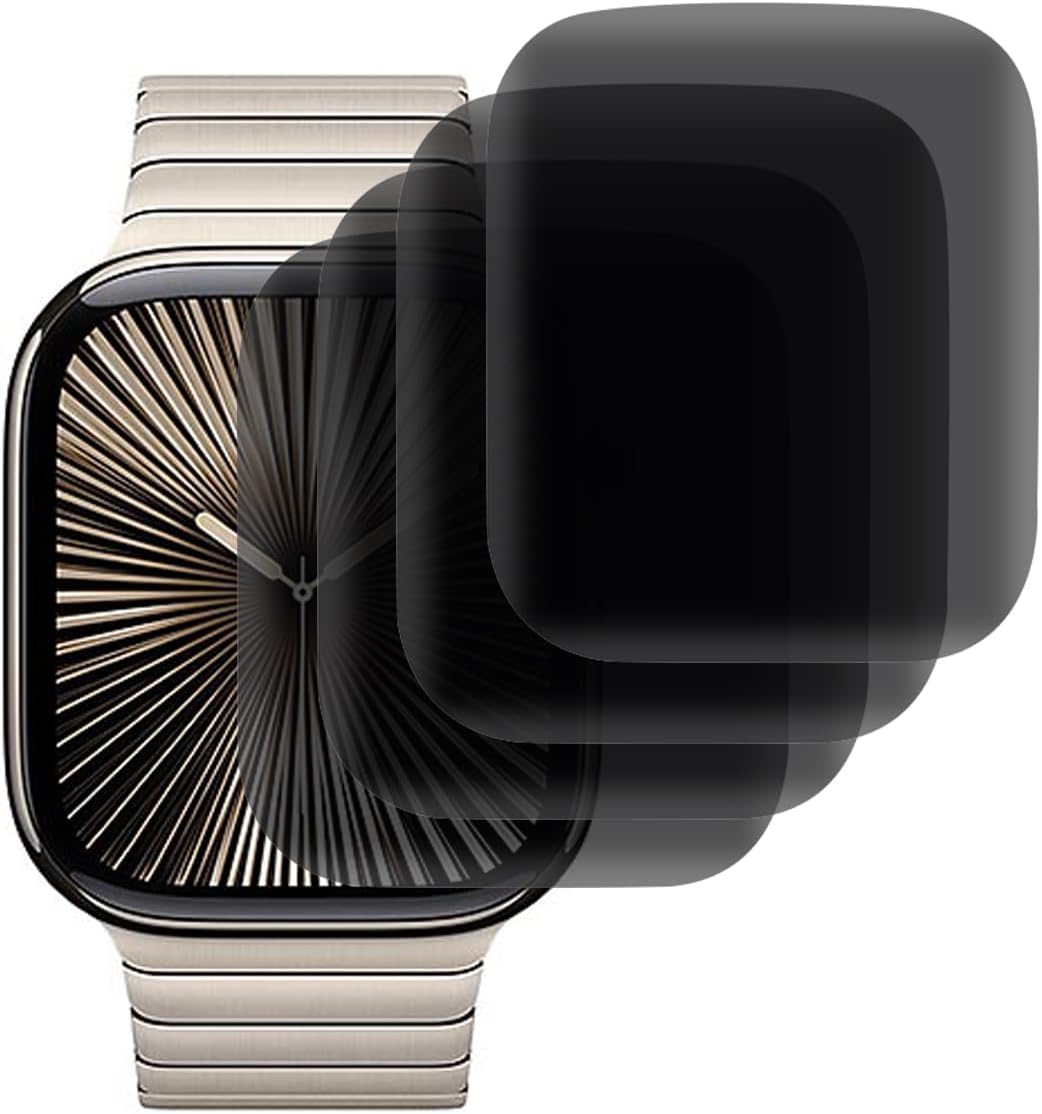 Anti-peep Soft Screen Protectors 4-Pack for Apple Watch Series 10 - GLBLAUCK