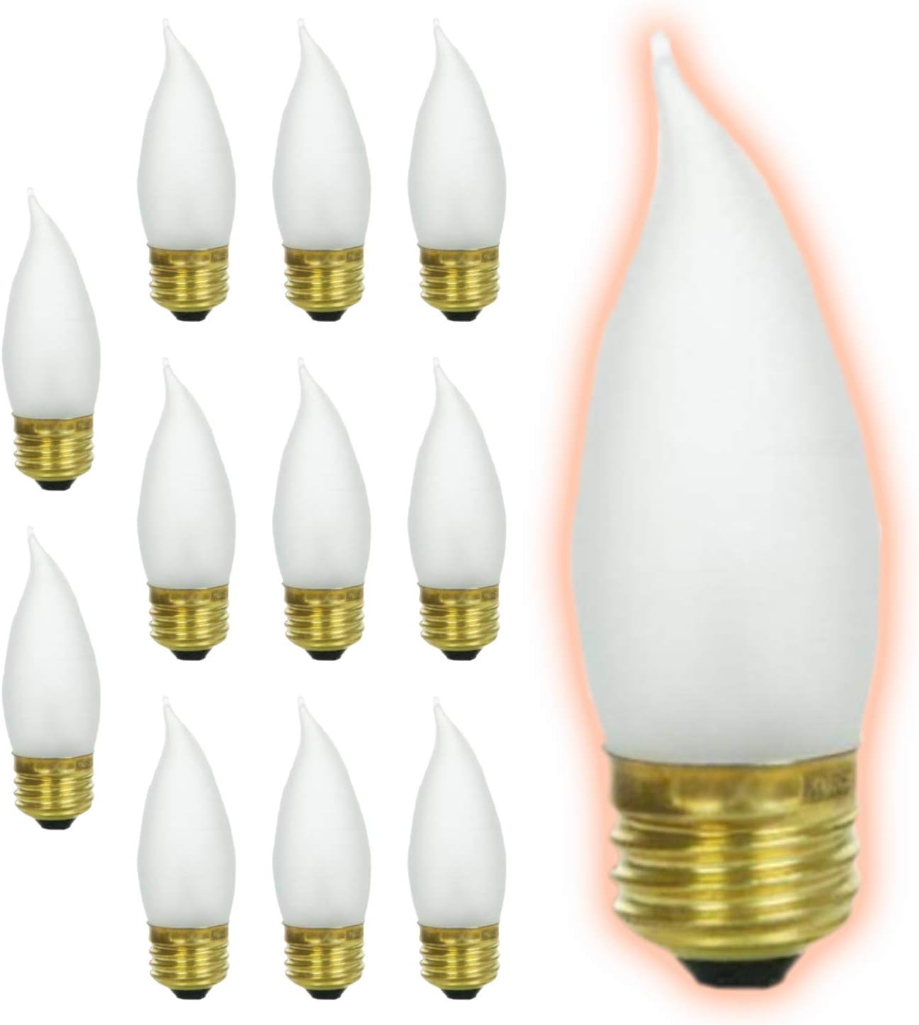 GoodBulb 25 Watt Flame Tip Light Bulbs for Elegant Lighting