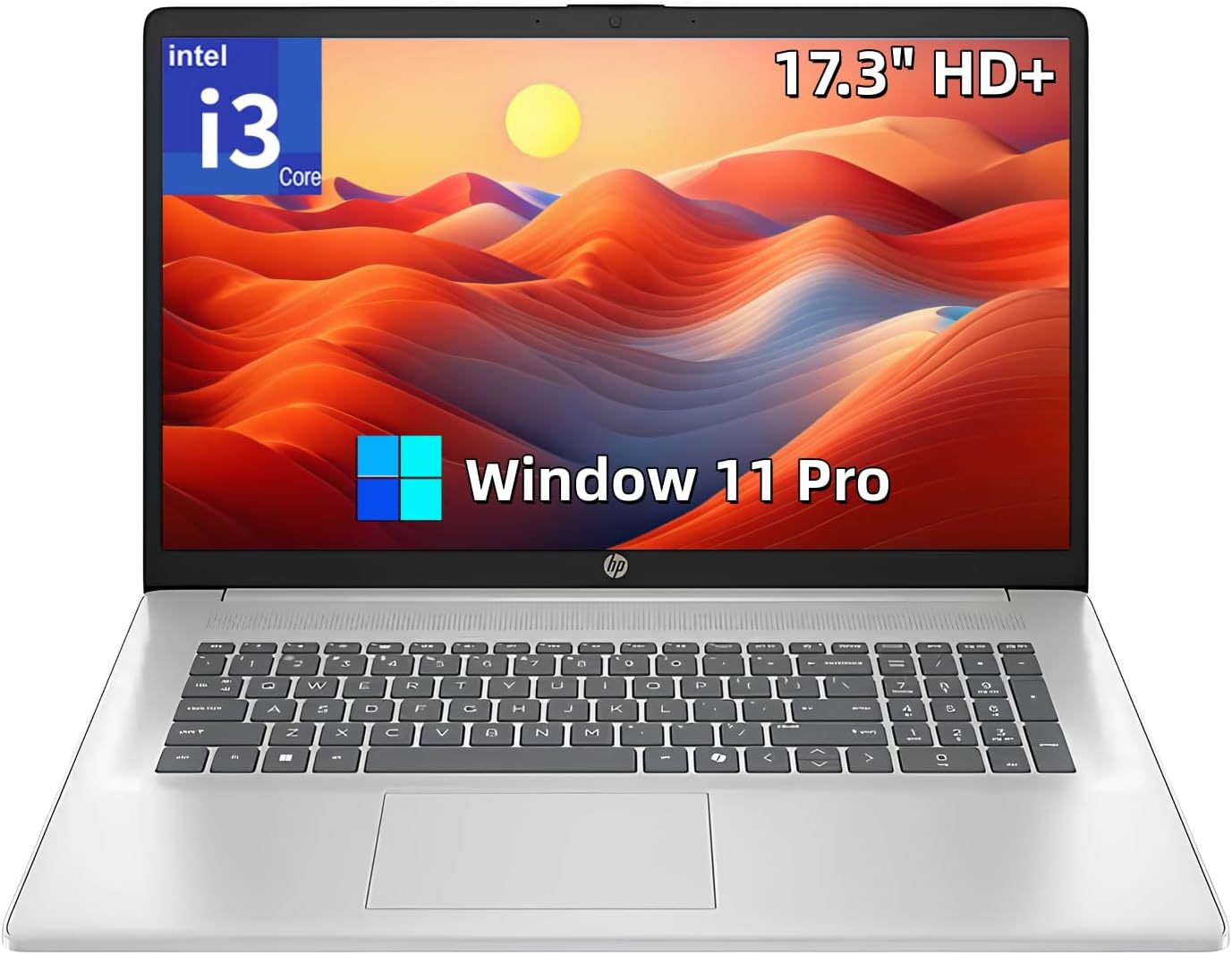 HP 17.3 inch Laptop with Intel i3-N305 and 2 TB SSD Storage