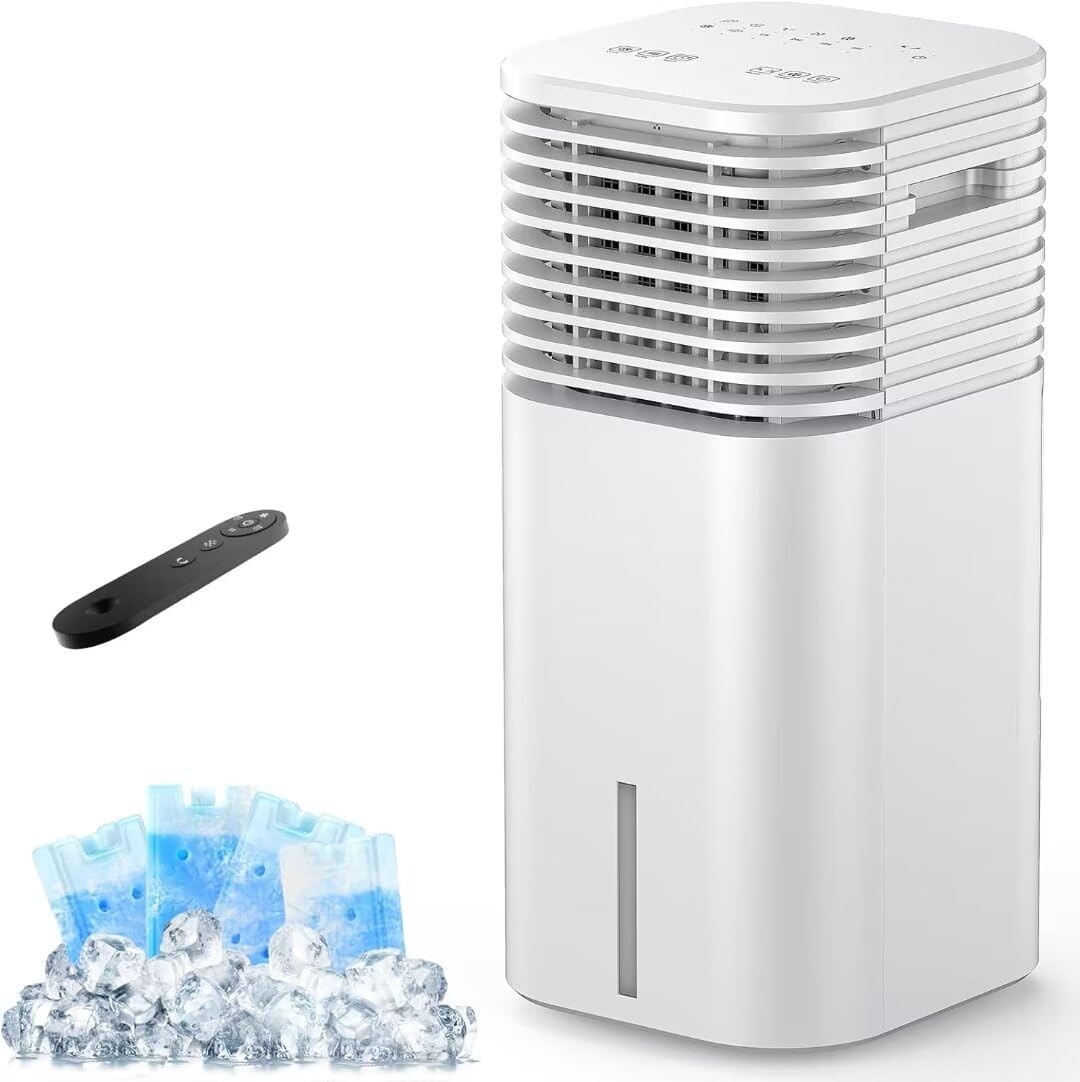 Stay Cool Anywhere with FLOWBREEZE: Windowless Portable AC w/ 15H Timer & 120 Oscillation