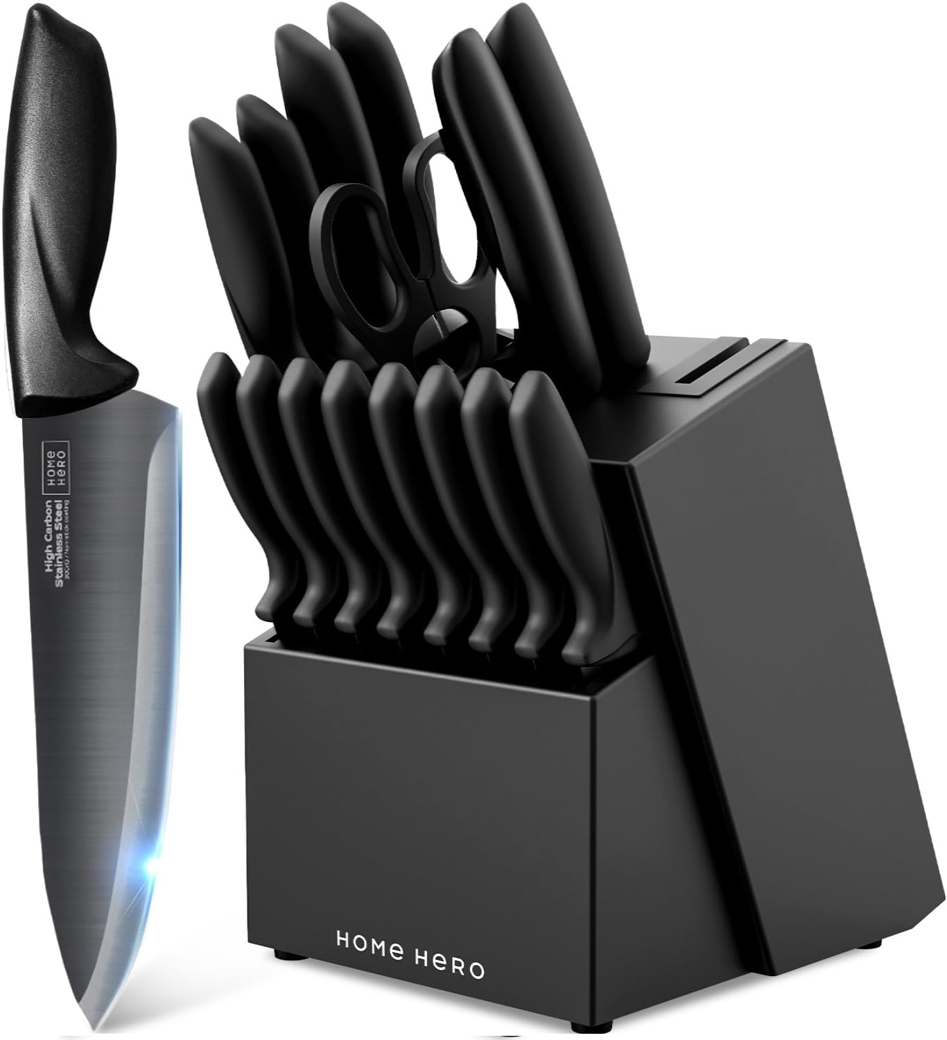 Home Hero Kitchen Knife Set - 16 Pcs High Carbon Steel