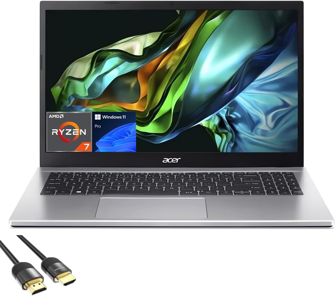 Powerful Acer Aspire 3 Laptop: AMD Ryzen 7, 32GB RAM, 1TB SSD