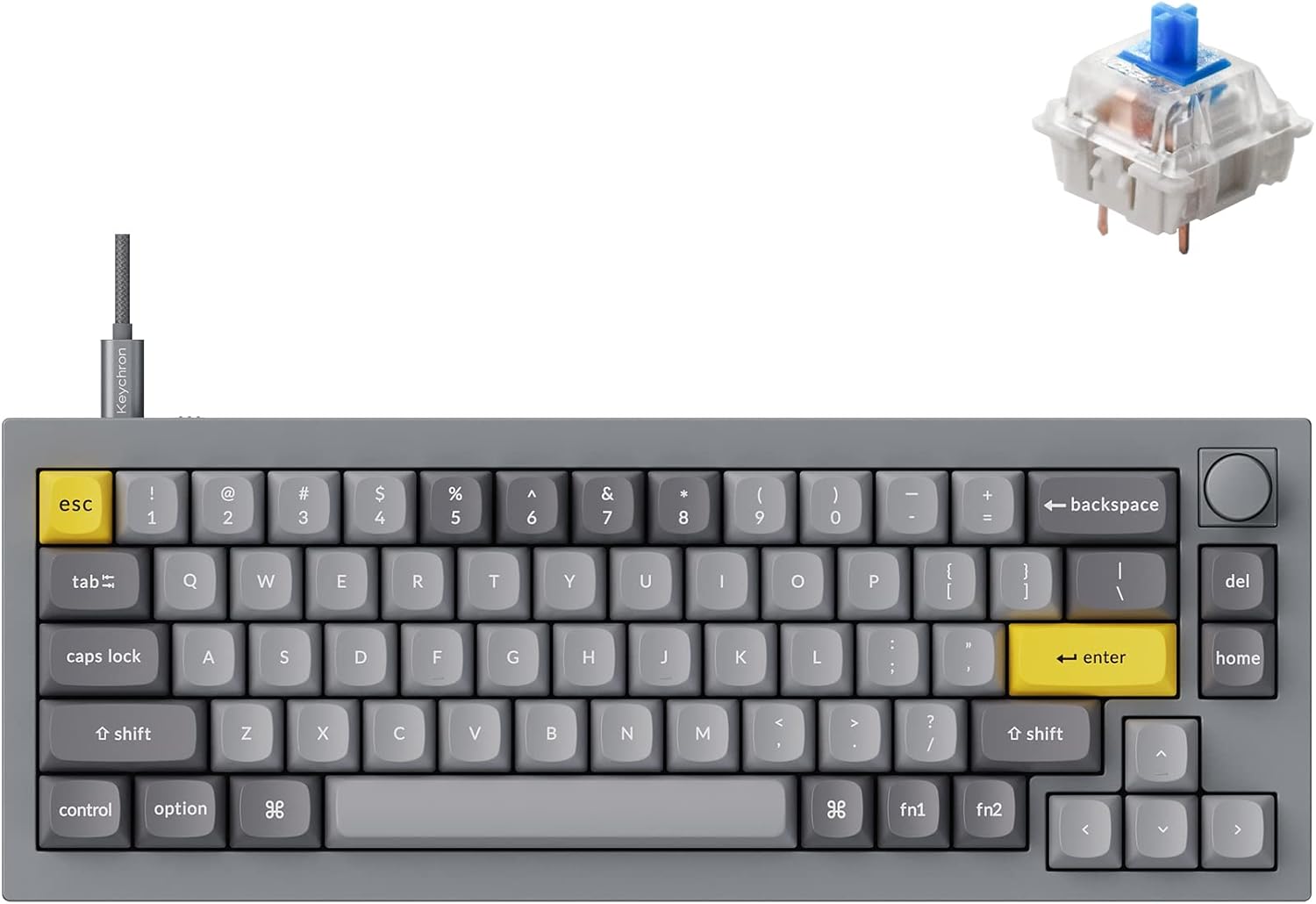 Customize Your Typing Experience with Keychron Q2 Knob Keyboard