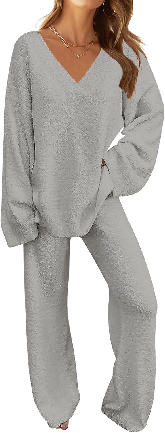 Fuzzy Lounge Sets for Women - Cozy Pajama Outfits for Fall