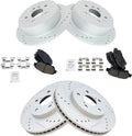 Ceramic Brake Pad and G-Coated Rotor Kit for 2004-2010 Toyota Sienna